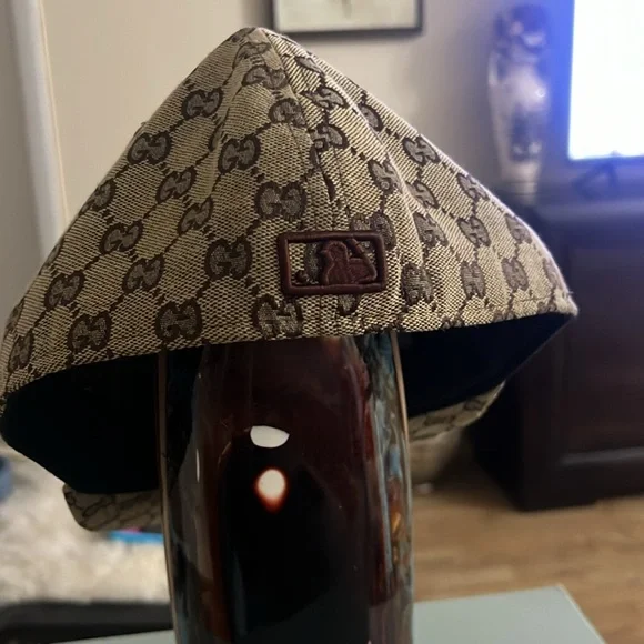 RARE NEW ERA GUCCI MONOGRAM NY YANKEES HAT CAP LIMITED EDITION SIZE - Picture 2 of 8